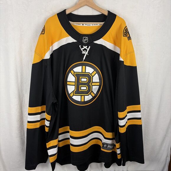Fanatics Boston Bruins NHL Breakaway Home Jersey Mens Size 4XL NWT - Picture 1 of 7